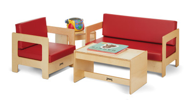Living Room 4 Piece Set - Red