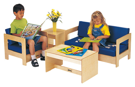 Living Room Coffee Table- with Blue Living Room Set- Model