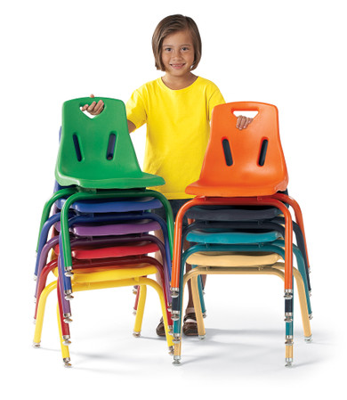 Stacking Chair with Powder-Coated Legs- Stack- Model